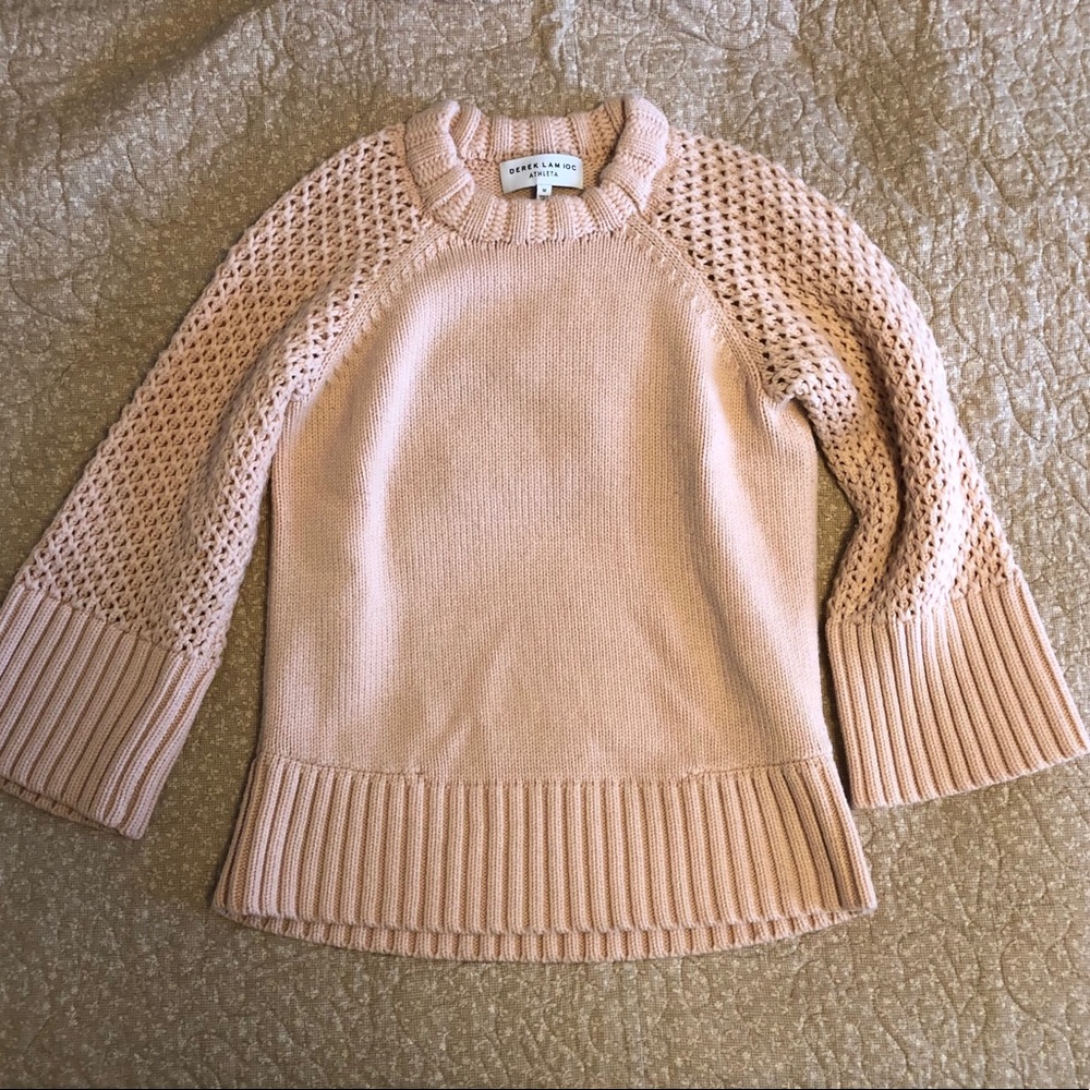 DEREK LAM I0 Crosby Athleta pink sweater size M